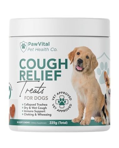 Dog Cough Medicine - 100% Natural Respiratory Support - Relief for Cough and Breathing Discomfort - All-Natural Treats Made with Real Chicken