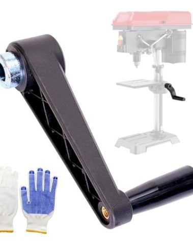 WAGX Drill Press Crank Handle, 14.5mm, 360 Rotation, Black, Drill Press Handle