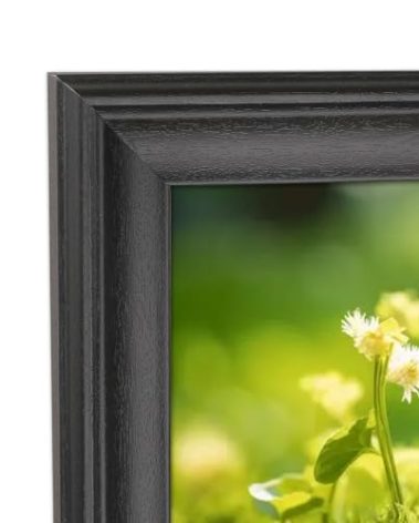 RQLZKNSY 8x36 Panoramic Frame Solid Wood Black Photo Frame 8x36 Inch Posters Frame Picture Frames, including Hanging Hardware (C23B836)