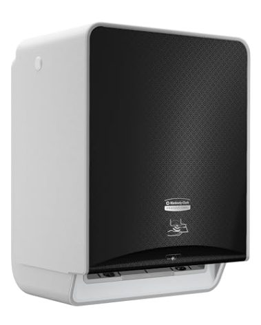 Kimberly-Clark Professional ICON Automatic Hard Roll Paper Towel Dispenser (58720), Black Mosaic Faceplate, Wall Mounted, for Commercial Hand Towels (Qty 1)