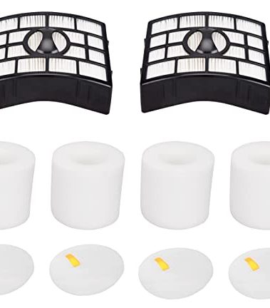 I-clean 2 Packs Replacement NV650 HEPA Foam & Felt Filters for Shark Rotator Powered Lift-Away Vacuum Cleaner, Compatible with Shark NV752,NV751,NV750,NV651,NV650,NV652 Replaces Part # XFF650 & XHF650