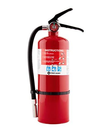 First Alert Fire Extinguisher for Home & Commercial Use, Heavy Duty Rechargeable Compliance Unit, UL RATED 2-A:10-B:C, HOME2PRO, Red, 1-Pack