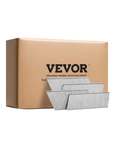 VEVOR 16 Gauge Finish Nails, 20-Degree Angled Finishing Nails, 2000-Count (2-1/2 in, 2 in, 1-1/2 in, 1-1/4 in, 500 Per Size) Finishing Nail, Galvanized Brad Nail, for 16GA 20° Angled Finish Nailers