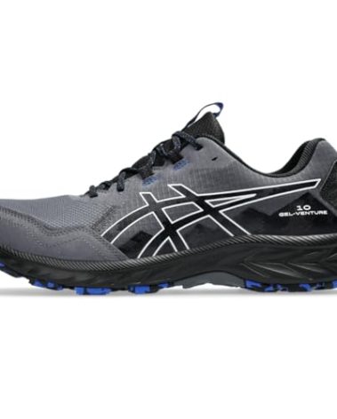 ASICS Men's Gel-Venture 10 Running Shoes, 9.5, Carrier Grey/Black