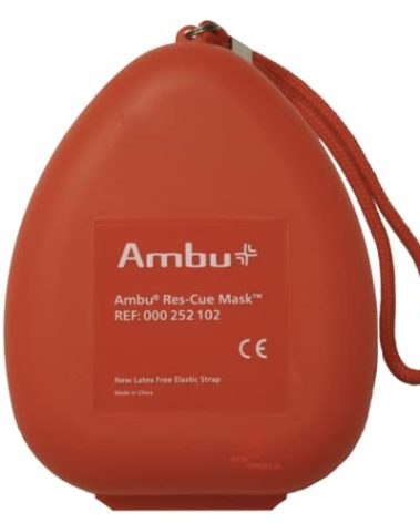 Ambu® Res-Cue CPR Resuscitation Mask Kit with O2 Inlet, Head Strap, Gloves, and Wipe