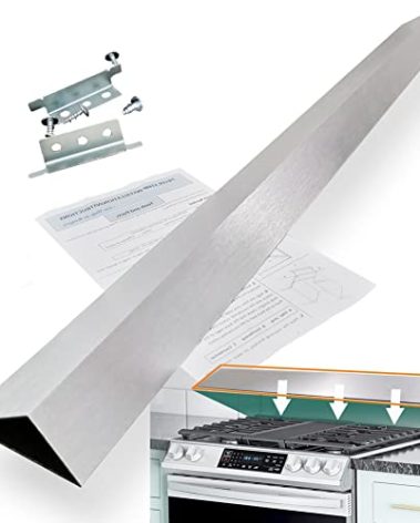 36" Slide In Range or Stove Rear Filler Trim Kit, Universal Fill Strip for Gap Between Slide-In Stove Range and Wall, W10113901A Compatible with Whirlpool and Most Brand, Durable Aluminum, Sliver