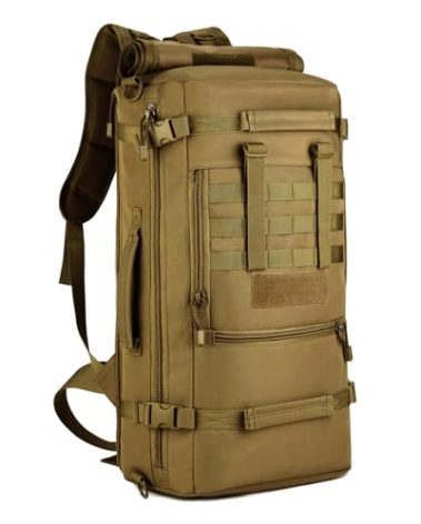 HUNTVP 50L 3 Way Tactical Military MOLLE Assault Backpack Modular WR Bag