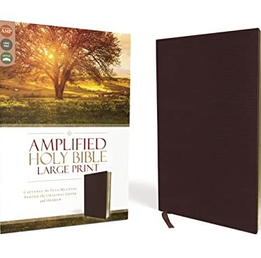 Amplified Holy Bible, Large Print, Bonded Leather, Burgundy: Captures the Full Meaning Behind the Original Greek and Hebrew