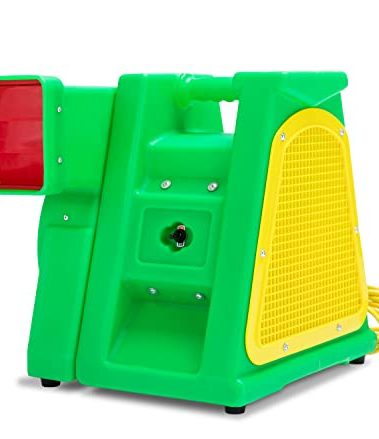 B-Air 2 HP Air Blower, Powerful Bounce House Blower Fan for Large Inflatable Bouncy House, Bouncy Castle and Water Slides, BA-BP-2-PL, Green