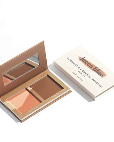 Jecca Blac Correct and Conceal Medium Coverage Palette, Lightweight Long Lasting Formula, Medium To Full Coverage, Gender Neutral and LGBTIQA+ Inclusive Make Up, Dark 6.0, 12g