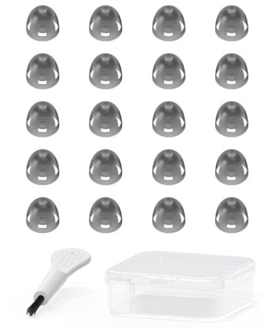 Resound Compatible Hearing Aid Domes Open Smokey Ear Tips Replacement 6mm (Small 20pcs Pack)