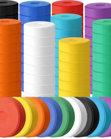 Faccito 81 Pcs Tempera Paint Cakes Bulk Large watercolor Tempera Cakes 2.24 x 0.71inch 9 Colors Paints Blocks Art Supplies for Classroom Art Painting Drawing