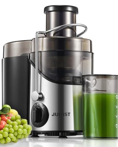 Juicer Machines, Juilist 3" Wide Mouth Juicer Extractor Max Power 800W, for Vegetable and Fruit with 3-Speed Setting, 400W Motor, Easy to Clean