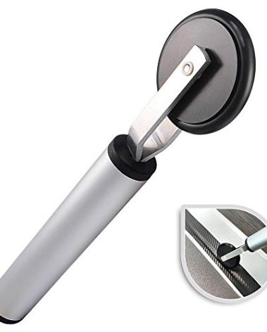 Single Wheel Rubber Seam Roller Car Detailing Tool Vinyl Wrap Applicator for Details Riding Edge-Lines Contour Squeegee Screen Rolling, Portable Handle Soft Rubber Roller for Window Tint Installing