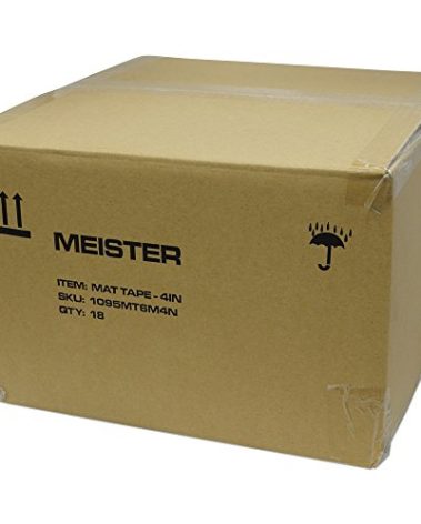 Meister Premium Mat Tape for Wrestling, Grappling and Exercise Mats - Clear - 4" x 84ft - 18 Rolls (Case)