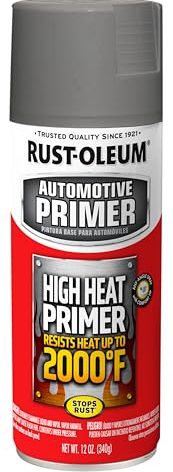 Rust-Oleum 249340 Automotive 12-Ounce High Heat Primer Spray Paint, Gray
