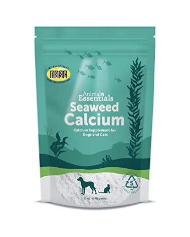 Animal Essentials Sea-Cal - Pure Seaweed Calcium Powder for Dogs with Magnesium, Joint Supplement for Dogs & Cats for Healthy Bones & Teeth, Joint Health, Vegan Icelandic Seaweed Calcium - 12 oz
