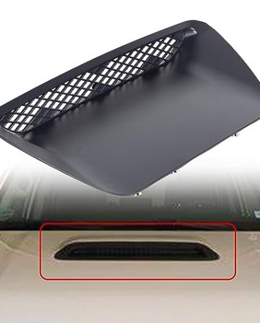 ECOTRIC Front Hood Scoop Molding Bezel Compatible with 2004-2005 Dodge Ram 1500 SRT Replace for YL23TZZAB 5029770AA Air Flow Intake Scoop Cover Hood Vent Grille