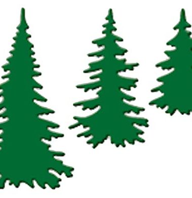 Evergreen Trees Set Steel Die for Scrapbooking (DIE217E)