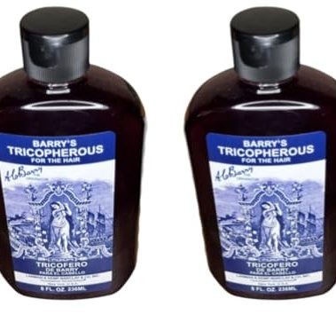 LK Barry's Tricopherous liquid regular for Hair (black) 8oz "Pack of 2"