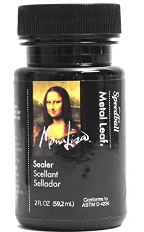 Speedball 10218 Mona Lisa Water-Based Sealer For Metal Leafing Projects – Clear, Fast Drying, Sealant - 2 Ounces