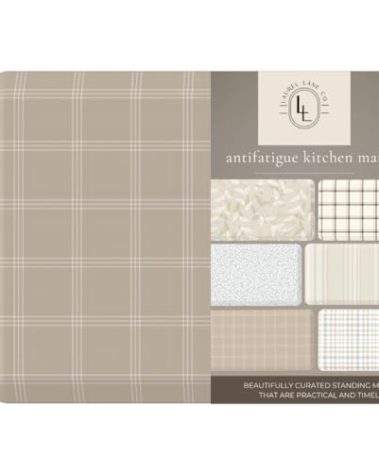 Anti Fatigue Mat by Laurel Lane Co. – Designer Anti Fatigue Mats for Kitchen Floor, Kitchen Mats for Floor, Desk Mat – Cushioned 0.75" Thick – Stain Resistant – Non-Skid Bottom – 20" x 39"