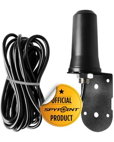 SPYPOINT Trail Camera Antenna - CA-01 Long-Range Cellular External Signal Game Camera Antenna Booster| Ultra Strong Signal Strength with 15 Foot Cable Mounting Bracket for Any Cellular Trail Camera