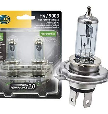 HELLA 9003 2.0TB High Performance Bulb, 12V, 60/55W, 2 Pack