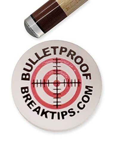 Bulletproof Break Tips - Polymer Break & Jump Tip | Professional Pool Cue Tips & Pool Stick Accessories | Billiards Accessories for Adults & Pool Players | Comes with Patch & Sticker! 13mm, 3 Count