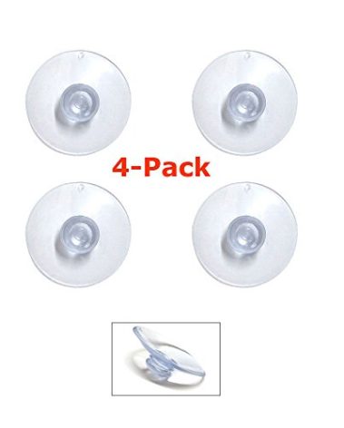 Ramtech 4-Pack Suction Cups Replacement Kit for Radar Laser Detector Windshield Mounts for Escort Passport 4200 4500 4600 5000 6800 7500 7500s 8500 8500 X50 9500i 9500ix C65 S55 SC55 X70 X80, SCLD