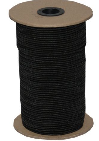 T.W Evans Cordage SC-108-500 1/8-Inch by 500-Feet Elastic Bungee Shock Cord, Black