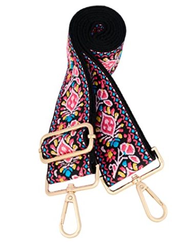 chushui Embroidery Purse Strap,2" Wide Crossbody Replacement Strap,Guitar Style Shoulder Strap for Bag,Handbag