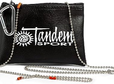 Tandem Sport Volleyball Net Setter With Pouch - Volleyball Net Measure Chain - 4 Pre-Set Net heights for Men's, Women's, Coed, and Junior Volleyball - Volleyball Referee Equipment