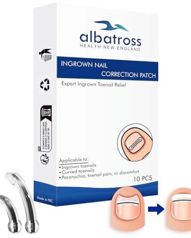 Ingrown Toenail Removal Kit, Toenail Straightener and Brace for Ingrown Nails, At-Home Ingrown Nail Treatment Kit for Quick Pain Relief and Nail Correction, FSA or HSA Eligible Items