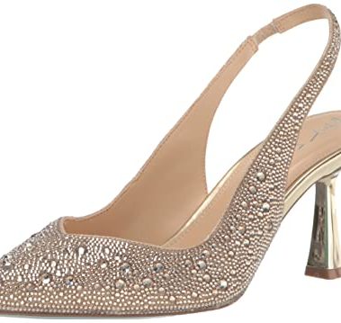 Betsey Johnson Women's Clark Pump, Light Gold, 8.5