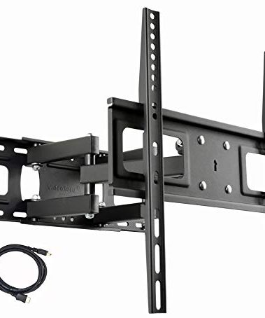 VideoSecu MW340B2 TV Wall Mount Bracket for Most 32-65 Inch LED, LCD, OLED, UHD Plasma Flat Screen TV, with Full Motion Tilt Swivel Articulating Dual Arms 14" Extend,400x400mm,100 LBS WR9