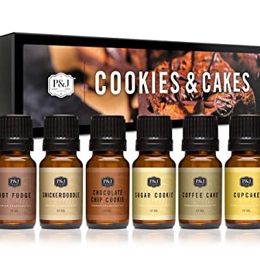 P&J Trading Fragrance Oil Cookies & Cakes Set | Candle Scents for Candle Making, Freshie Scent, Soap Making Supplies, Diffuser Oil Scents