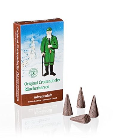 Crottendorfer Advent Holiday Scented Incense Cones, Pack of 24, Made in Germany