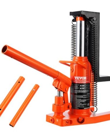 VEVOR Hydraulic Jack, 2.5 Ton Toe Lift, 5 Ton Top Lift, 0.8-5.3 in Toe Height, 8.9-13.4 in Top Height, Air Hydraulic Claw Jack for Machinery, Industry