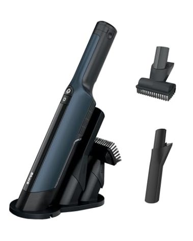 Shark WV410BL WANDVAC Cordless Hand Vacuum, Ultra-Lightweight & Portable with Powerful Suction & Tools for Pets, Designed for Car & Home, Dark Blue