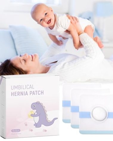 Baby Belly Navel Patches, Belly Button Shaper with Cotton Pads, Baby Umbilical Hernia Patch Waterproof, Infant Essentials Must Haves (7 PCS 10 * 10CM)