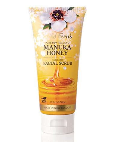 Wild Ferns Manuka Honey Refining Facial Scrub, 99% Natural, 100ml