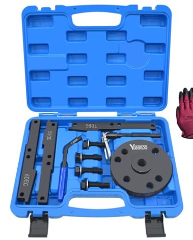 Yuesstloo 3163021 Cam Timing Tool Kit + 3163530 Engine Brake Adjustment Tool, Compatible with Cummins ISX QSX X15 Engine, 16PCS with 4/5/6/7 Degree Wedge with Carrying Case, Replace 3163020 3163069