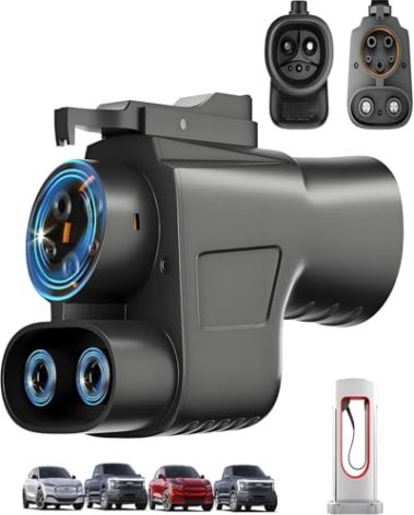 Tesla Supercharger Adapter, NACS to CCS Adapter, Max 250KW Supercharger Charging Adapter for Tesla V1/V2/V3/V4 DC Fast Charging Stations, Fit for Ford/GM/Volvo/Mercedes-Benz and Rivian