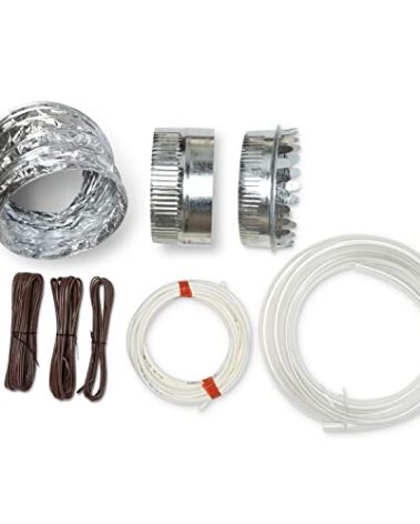 AprilAire 5844 Humidifier Installation Kit for Whole Home Humidifiers with Automatic Control, Compatible with Models 400, 500, 600 - Black