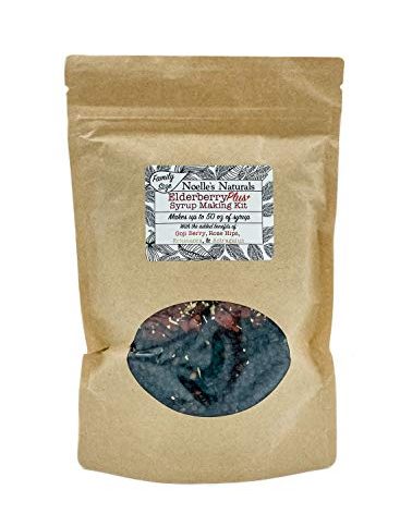 Elderberry Plus+ Family Size, Elderberry Syrup Making Kit - Makes 50 oz - Includes Free Brew Bag - Just add Your own Honey - Easy to Make at Home - Natural & Organic Ingredients