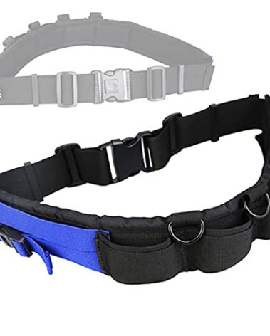 JJC GB-1 Adjustable Photography Utility Belt, Wrist Waistband, Accessory, Speed Belt for Carrying Gear Bag Case, Lens Pouch, Flash Accessories, D-Rings, Breathable 3D Mesh