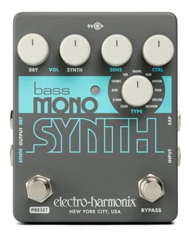 Electro-Harmonix Bass Mono Synth Bass Synthesizer Pedal
