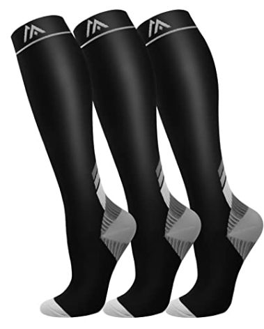 FuelMeFoot 3 Pack Compression Socks for Women & Men Circulation - Best for Medical,Running,Athletic