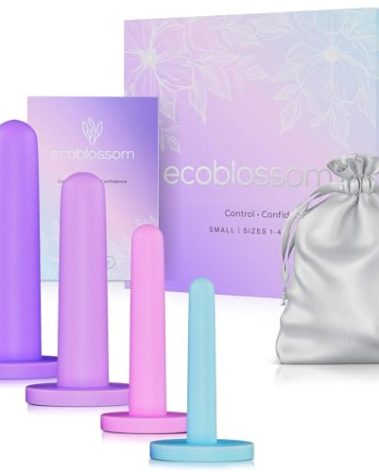 Ecoblossom Silicone Intimacy Set - The Most Reliable kit for Women - Intimacy & Wellness Aids (Small, Sizes 1-4)